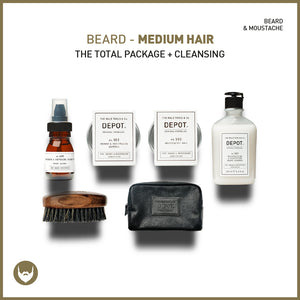 beard - medium hair the total package + cleansing