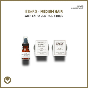 beard - medium hair with extra control & hold