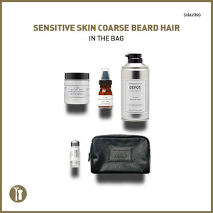 sensitive skin coarse beard hair in the bag